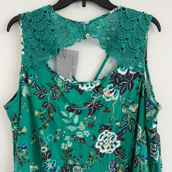 Daniel Rainn Women Sleeveless With Lace Back Design Top Blouse Size 1X - Picture 10 of 10